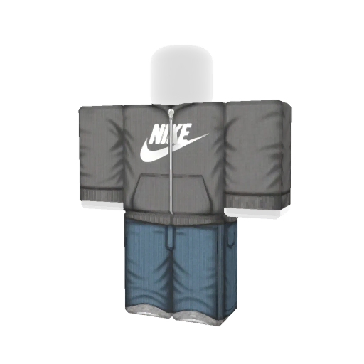 grey nike hoodie with white nike logo on the chest